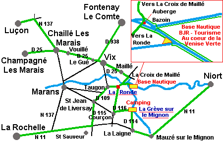 Carte du Marais Poitevin